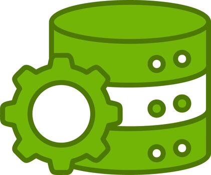 Operacional base de datos vector icono