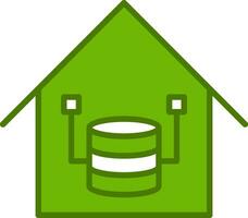 Data Warehouse Vector Icon