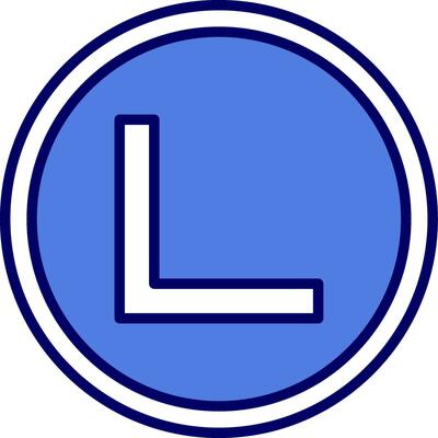 Right Angle Vector Icon
