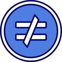 Not Equal Vector Icon