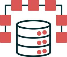 icono de vector de datos estructurados