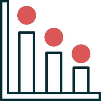 icono de vector de histograma