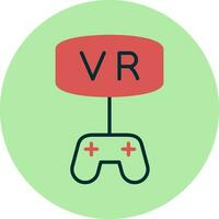 vr juego vector icono