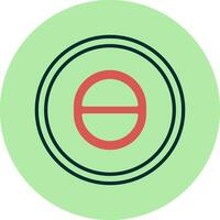 Theta Vector Icon