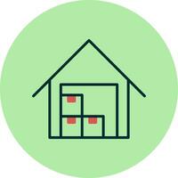 Data Warehouse Vector Icon