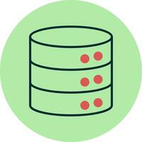icono de vector de base de datos