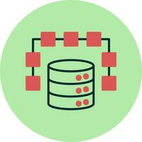 icono de vector de datos estructurados