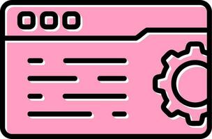 icono de vector de configuración web