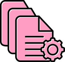 Batch Processing Vector Icon