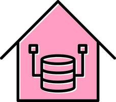 Data Warehouse Vector Icon