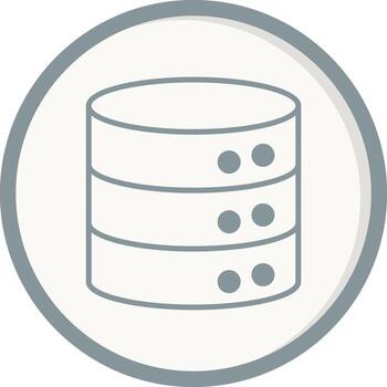 icono de vector de base de datos