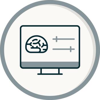 icono de vector de computadora