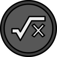 Square Root Vector Icon