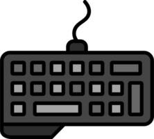 icono de vector de teclado