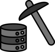 Data Mining Vector Icon