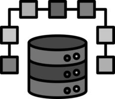 icono de vector de datos estructurados