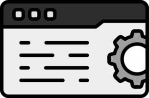 Web Settings Vector Icon