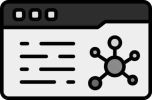 icono de vector de análisis de datos