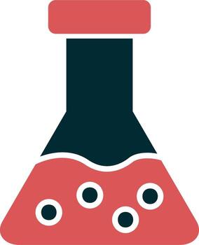 icono de vector de matraz