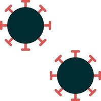 icono de vector de bacterias