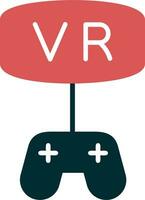 vr juego vector icono