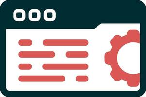 Web Settings Vector Icon