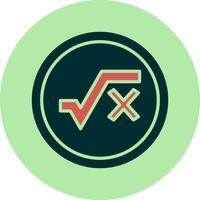 Square Root Vector Icon