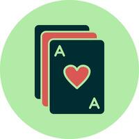 icono de vector de cartas de póquer