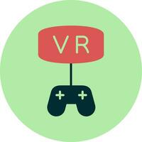 vr juego vector icono