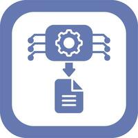 máquina generado datos vector icono