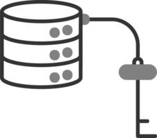 Key Value Database Vector Icon