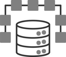 icono de vector de datos estructurados