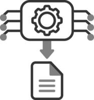 Machine Generated Data Vector Icon