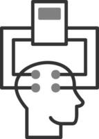 Electroencephalogram Vector Icon