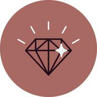 icono de vector de diamante