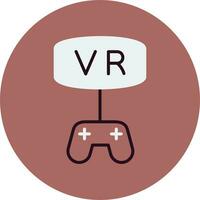 vr juego vector icono