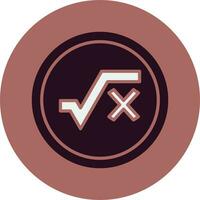 Square Root Vector Icon