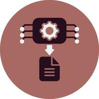 Machine Generated Data Vector Icon