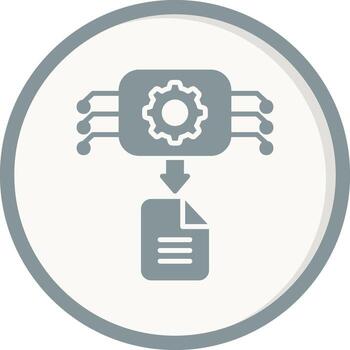 Machine Generated Data Vector Icon
