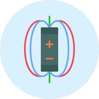 Magnetic Field Vector Icon