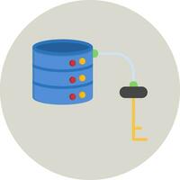 Key Value Database Vector Icon