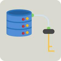 Key Value Database Vector Icon