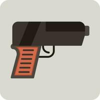 icono de vector de pistola