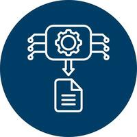 Machine Generated Data Vector Icon