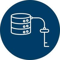 Key Value Database Vector Icon