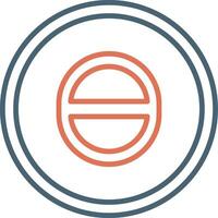 Theta Vector Icon
