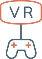 vr juego vector icono