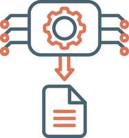 Machine Generated Data Vector Icon