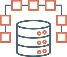 icono de vector de datos estructurados