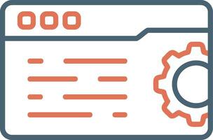 icono de vector de configuración web